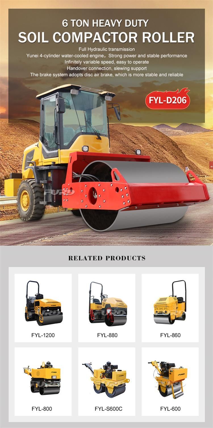 High Efficiency 10ton Exciting Force Diesel Hydraulic Vibration Road Roller for Sale