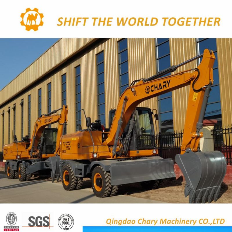 Cheap Price China Chary 15t Wheel Excavator