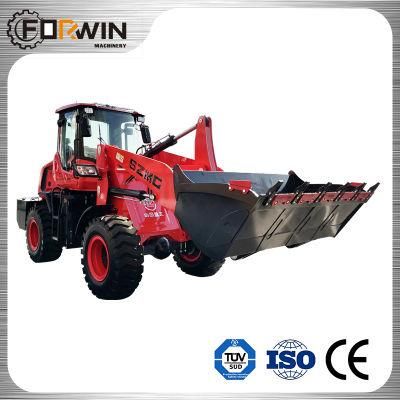 High Performance Construction Machinery Equipment Small Front End Shovel 2 Ton Compact Bucket Hydraulic Mini Wheel Loader Fw938b with CE