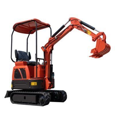 1.2ton Mini Crawler Excavator with Rubber Track for Farm/ Garden