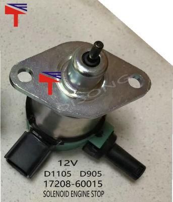 Engine D1105 D905 12V Stop Solenoid Valve 17208-60015