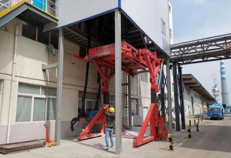 Trailer 20feet 40feet Turnover Machine Container Tipper for Container Loading and Unloading