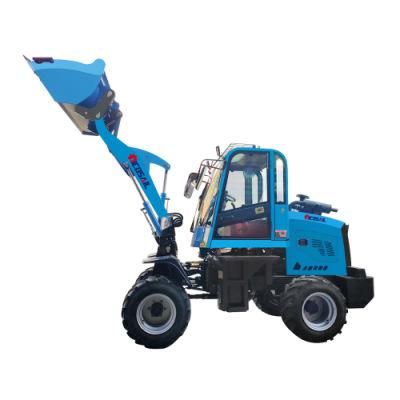 China Small Tractor Front End Wheel Loader Payloader Machine Mini Loader Price List with Attachments for Sale