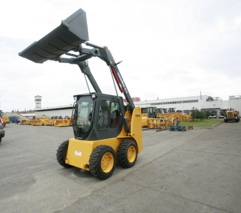 Lonking Skid Steer Loader Cdm 308 Closed Cabin Kubuta Engine New Used Mini Wheel Loader Cdm307 Cdm312