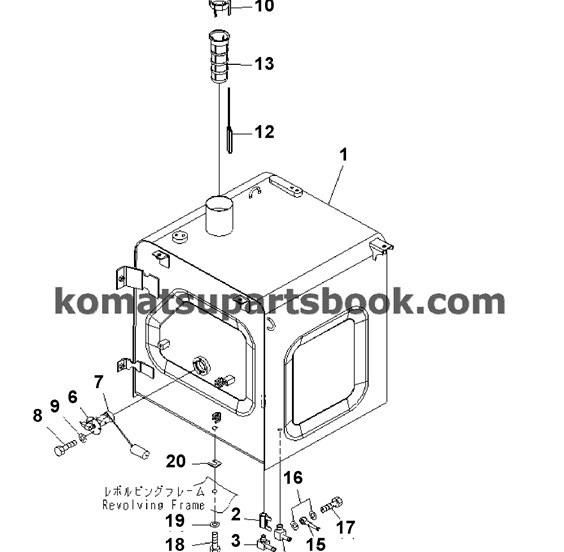 PC-6 Excavator Fuel Tank Float Sensor 7861-92-5810