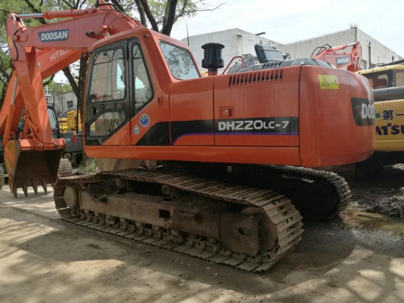 20t Doosan Dh220LC-7 Used Doosan Excavator Dh220-7 220lcv