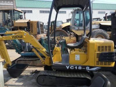 Yuchai Yc18-9 1.7ton Excavators with Rubber Tracks Euro V Standard