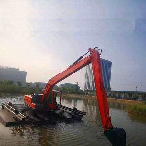 LC-Sw30 Floating Pontoon Swamp Buggy 30 Ton Upper Structure Amphibious Excavator Factory