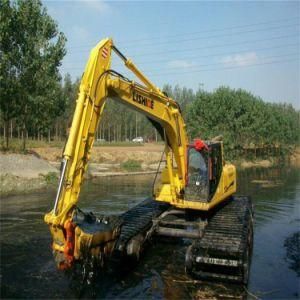 Amphibious Floating Boat Digger Amphibious Excavator Undercarriage Pontoon