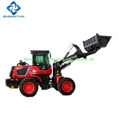 1.6-2.0ton Mini Compact China Loader Small Farming Portable Construction Machinery CE Front End Wheel Loader for Sale