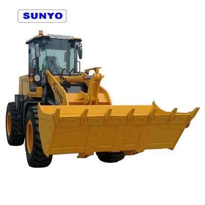 T958n Model Sunyo Brand Wheel Loader as Crawler Excavator, Skid Steer Loader.