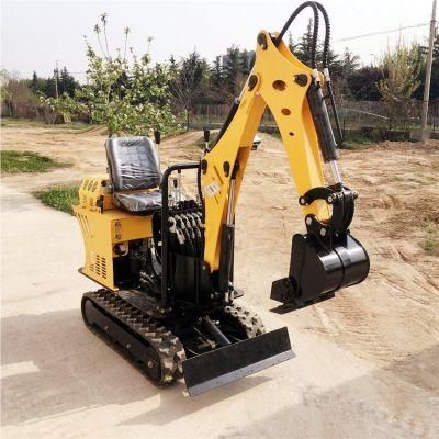 Factory Price Diesel Engine 800kg 0.8 Ton Small Farm Machine Micro Excavator Compact Tracked Excavator