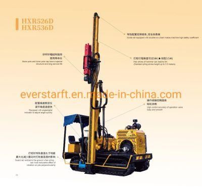 Road Construction Guardrail Post Driver for Sale with Hydraulic Hammer