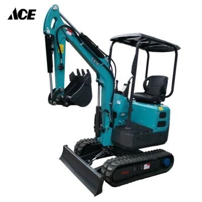 Chinese Manufacture 1.6ton Crawler Small Digger Mini Excavator Machine Factory