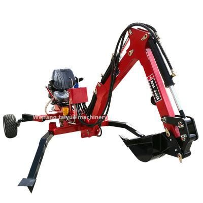 Original Factory Supply Towable Backhoe, ATV Backhoe, 9HP 13HP 15HP Portable Backhoe Digger