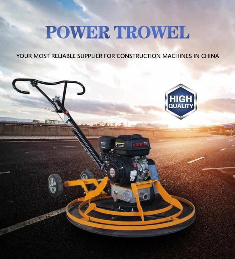 Walk Behind Gasoline Electric Power Helicopter Edging Finishing Float Machine Concrete Power Trowel