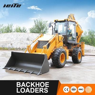 4X4 Compact Tractor Loader and Backhoe Mini Articulated Mini Tractor Front End Loader and Backhoe