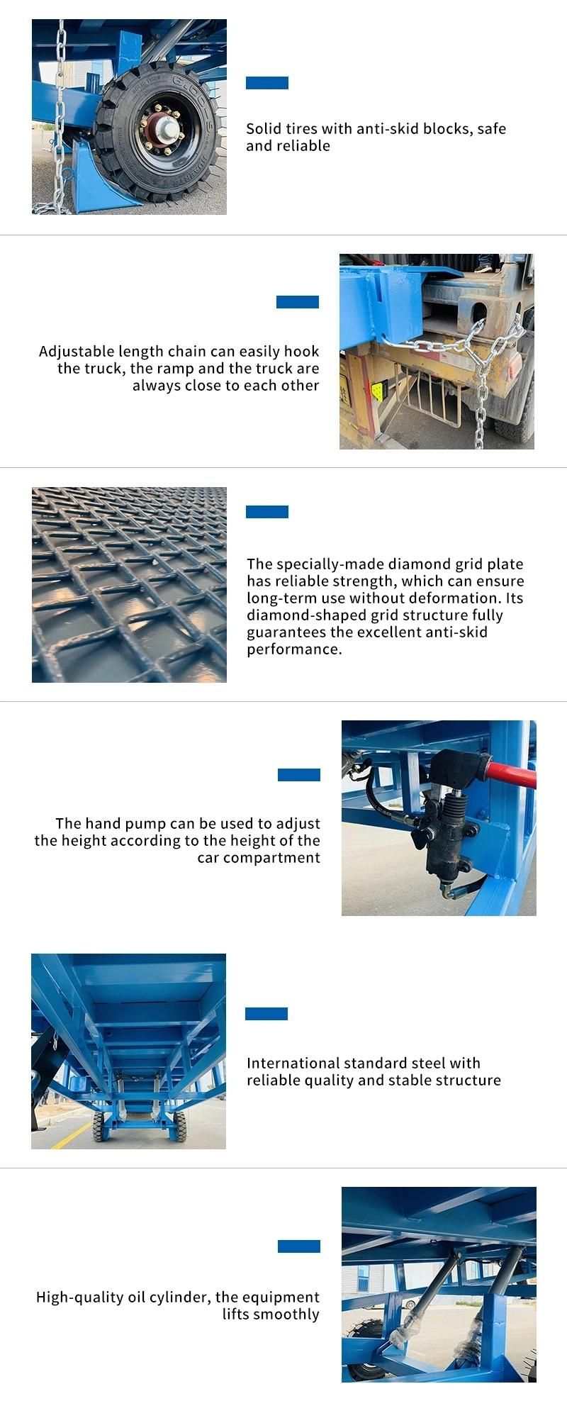 High Quality Warehouse Loading Ramp Container Ramp for Forklift Truck