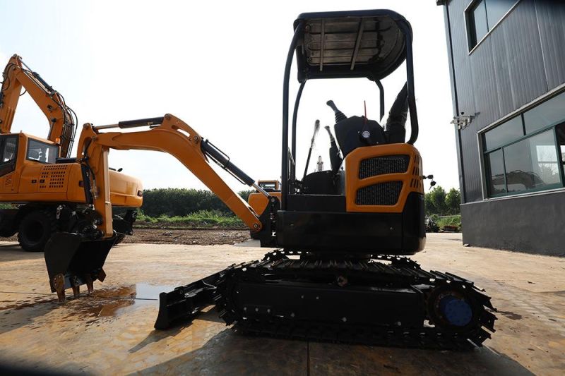 2000kg Tailless Earth Moving Excavator with Telescopic Track Chassis