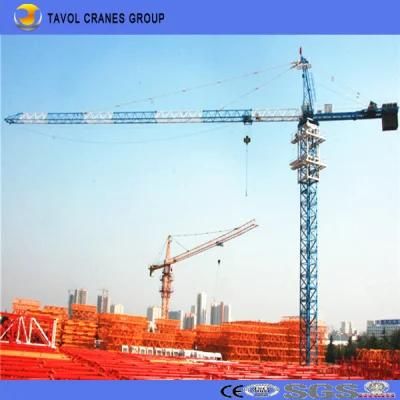 China 10t Tower Crane 60m Jib with 1.6t Tip Load Qtz160-6516 Tower Crane