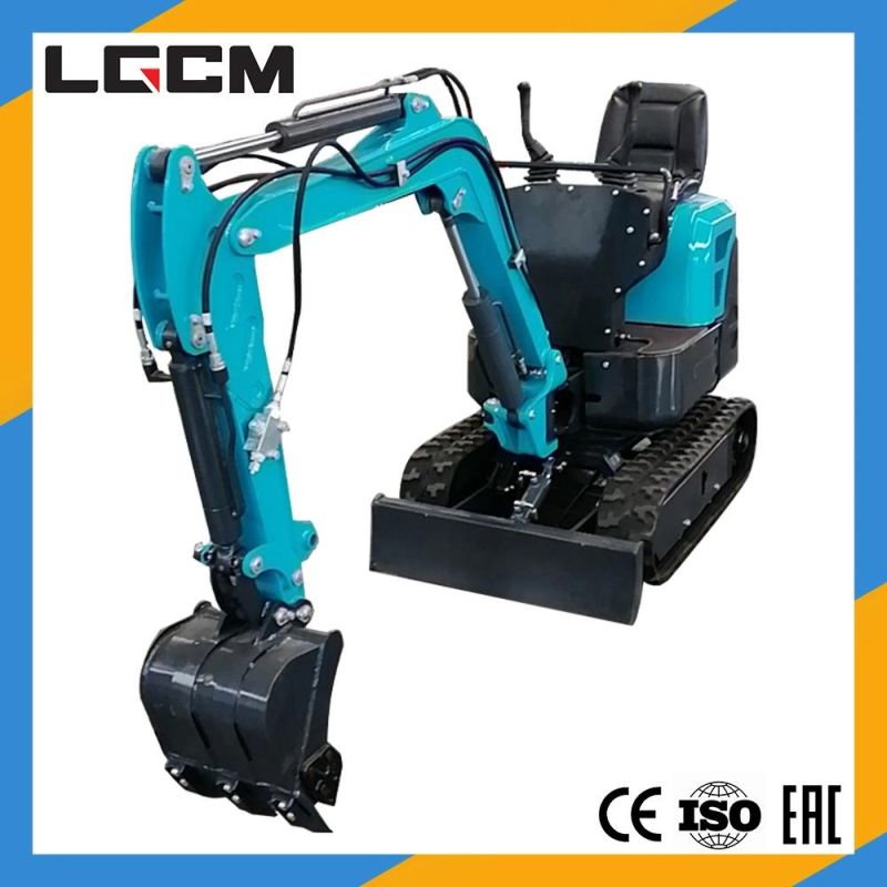 Lgcm Mini 1ton Hydraulic Crawler Excavator with Hammer for Sale