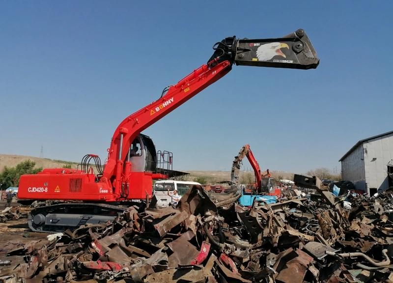 BONNY New CJD420-8 42ton Electric Crawler Hydraulic Dismantler for Scrap Cars Waste Automobile Scrapped Vehicle