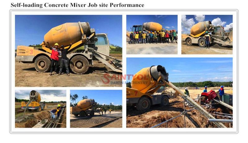 3.5 Cubic Meter Shovel Self Loading Concrete Mixer for Sale