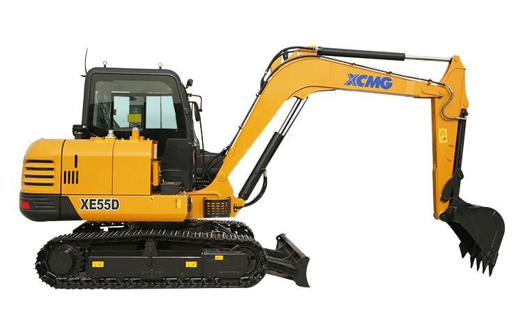 XCMG Official Xe55D 5ton Mini Crawler Excavator for Sale