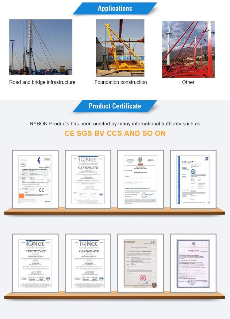 Best Selling Drop Hammer Piling Rig with Free Spare Parts