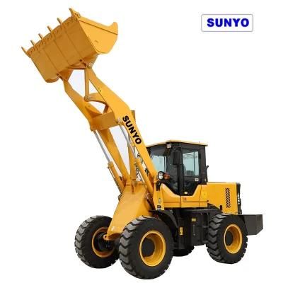 Mini Loader T939 Model Sunyo Brand Is Wheel Loader as Mini Excavator, Backhoe Loader,
