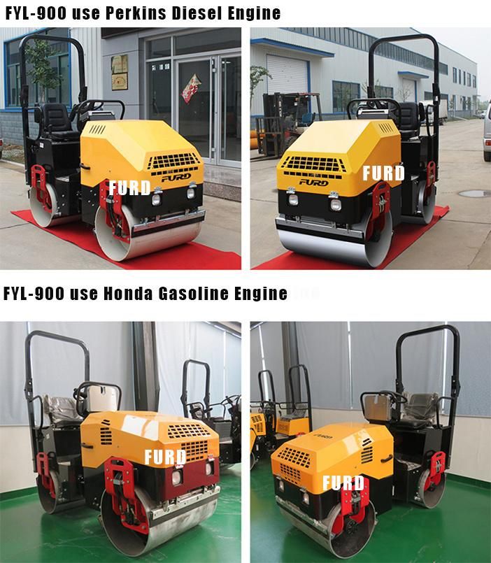 2 Ton Mini Vibratory Road Roller Compactor for Sale