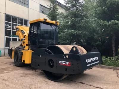 High Quality 28 Ton Ltc728CH Double Cylinder Steel Wheel Compactor for Road Construction