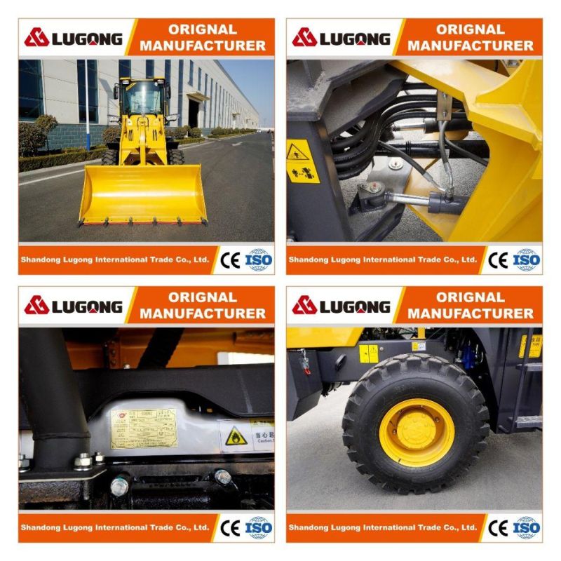 Lugong 1.5 Ton Mini Loader Wheel Loader for Farm and Garden Use