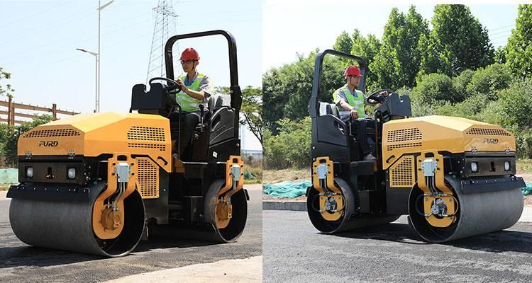 Ride on Hydraulic Double Drum Road Roller Compactor Fyl-860