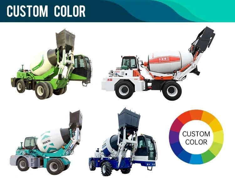 Customizable New Huaya China Price Self Feeding Concrete Mixer Truck