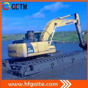 Dredging Excavator for Clearing Obstacles at Flood Hit Area