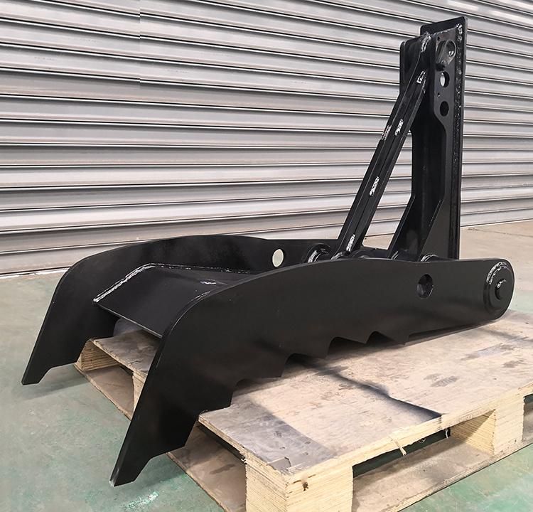 Excavator Attachment with Grab Bucket for Grappling