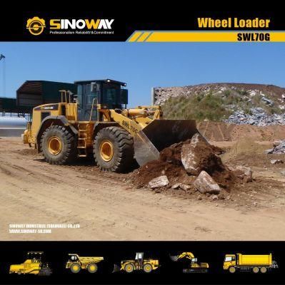 Mine Wheel Loader 7ton Front End Loader with 4.2cbm Shovel Bucket