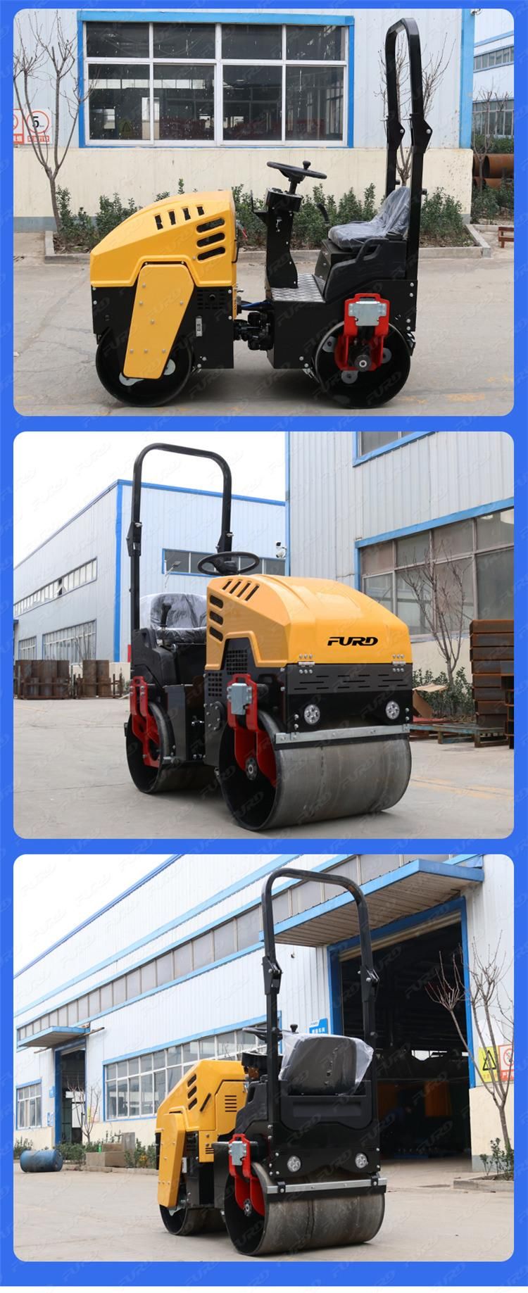 1 Ton Hydraulic Transmission Ride-on Compactor Road Roller