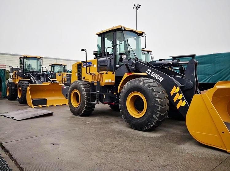 XCMG 5 Ton Wheel Loader Zl50gn with Strong Power and High Torque Reserve Factor