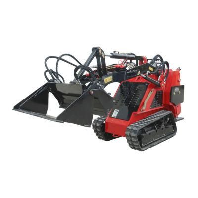 Hydraulic Crawler Type Small Skid Steer Loader with Bucket in China on Sale