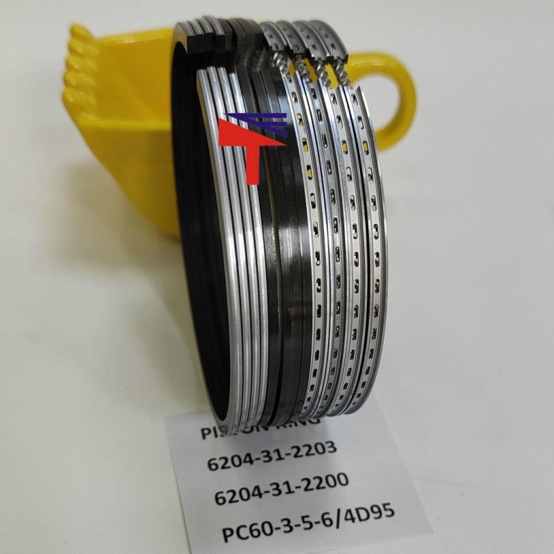 High Quality Diesel Engine Mechanical Parts Piston Ring 6204-31-2203 for Excavator Parts PC60-3-5-6 Engine Parst 4D95 Generator Set