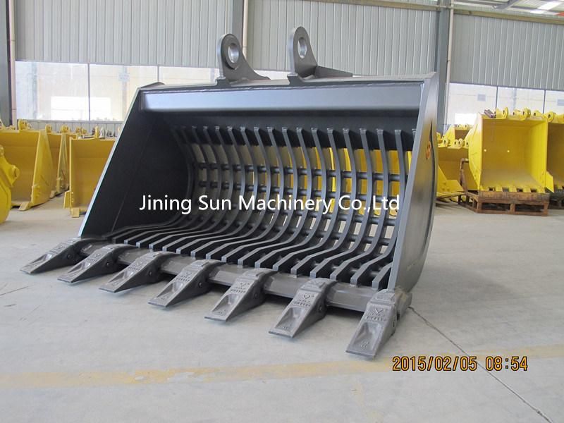 Excavator Rock Style Skeleton Bucket for Cleaning up The Sludge