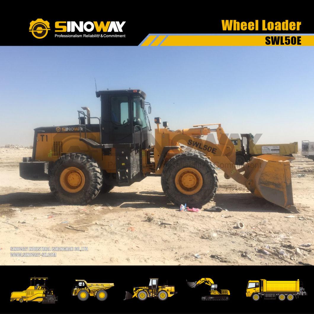 Mini Shovel Loader Sinoway Hydraulic Articulated Wheel Loader for Sale