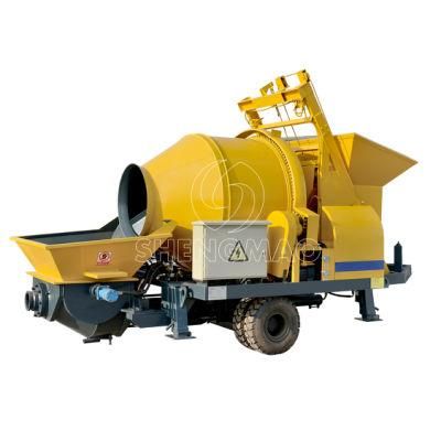 40 M3/H Diesel and Electric Concrete Mixer Pump with Forced Mixer Combination