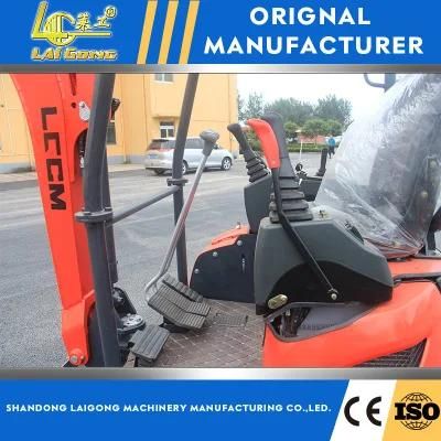 Lgcm CE ISO 1.7 Ton Hydraulic Excavator Small Digger Mini Crawler Excavators with Cab