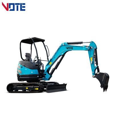 Mini Shovel Excavator Free Shipping 1 Ton 1.5 Ton 2 Ton 3 Ton 3.5 Ton Mini Excavator with Steel Track or Rubber Track Small Digger Price Hot