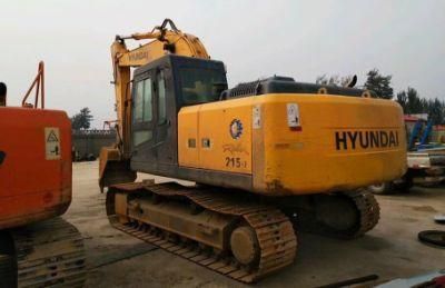 Used Hydraulic Excavator Hyundai R215-7/R215-9/R220LC-5/R225LC-7/R225LC-9 Excavator Low Price High Quality