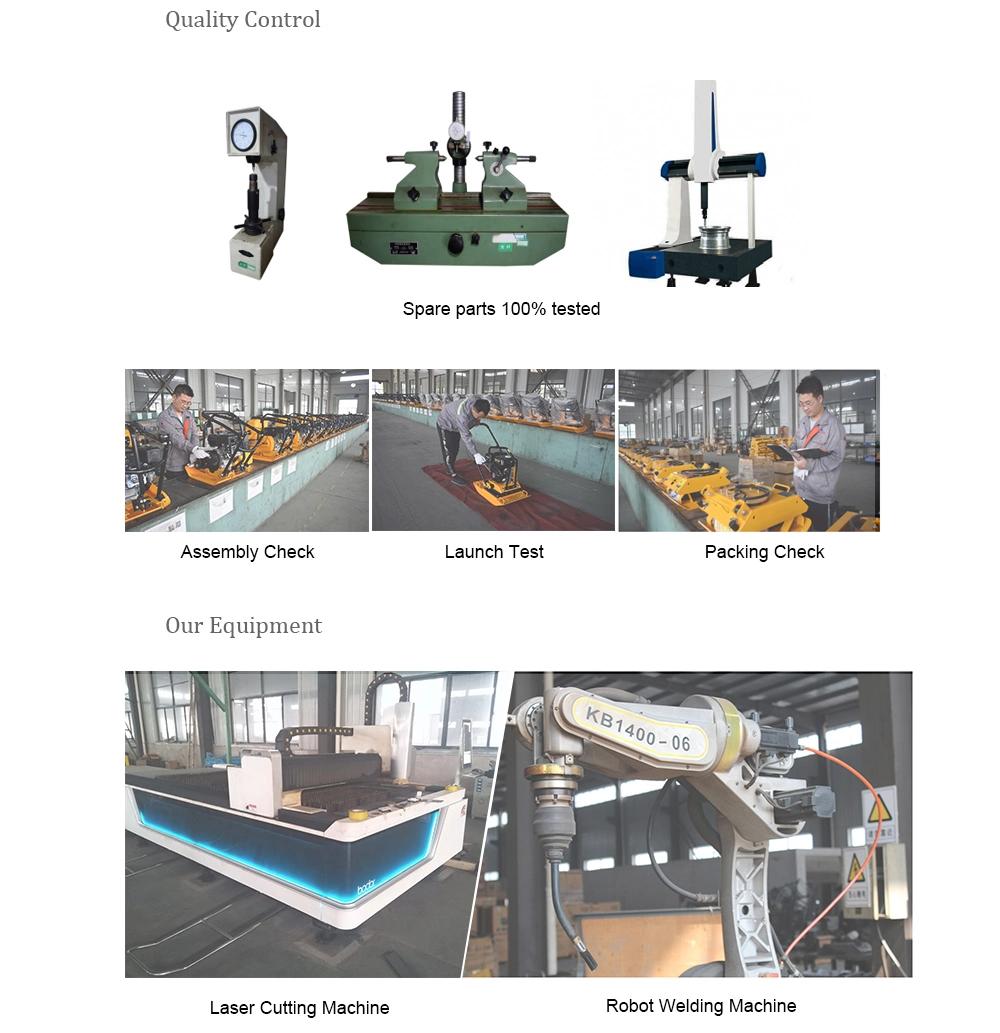 High Frequency 5HP Plate Compactor Vibratory with Recoil Starter