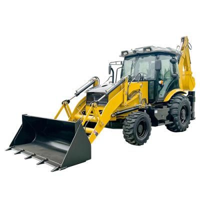 High Quality Articulating 4 in 1 Bucket Mini Backhoe Loader